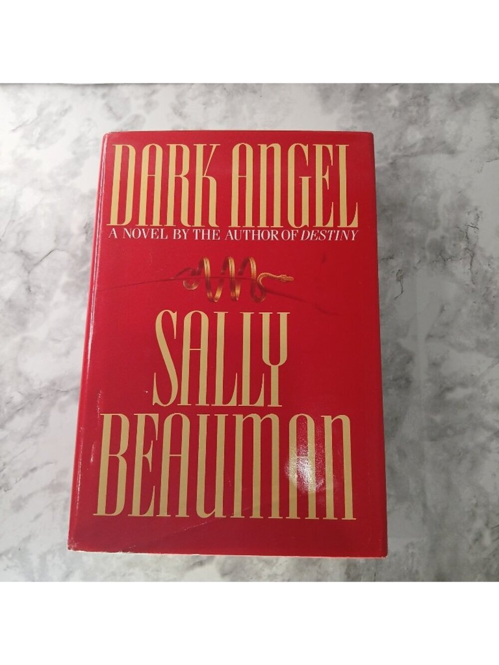 Dark Angel by Sally Beauman Hardcover Novel 1990 Bantam Books Vintage Fiction